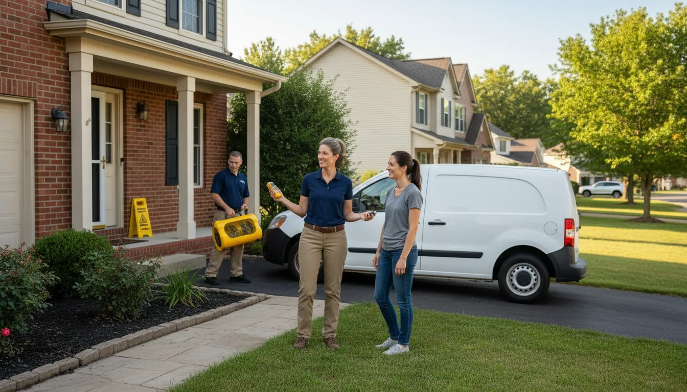 Water restoration image for Flood Water Cleanup, Removal And Restoration Services in Cloverdale, OH